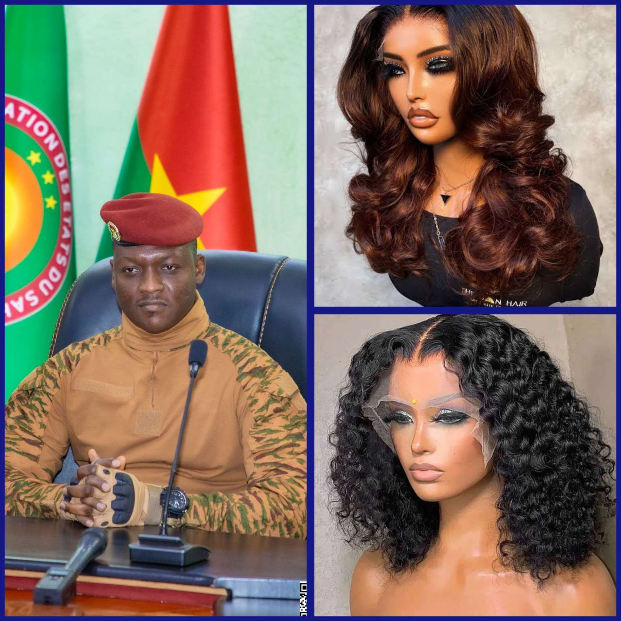 Captain Ibrahim Traoré Bans Wig Imports Under New Decree