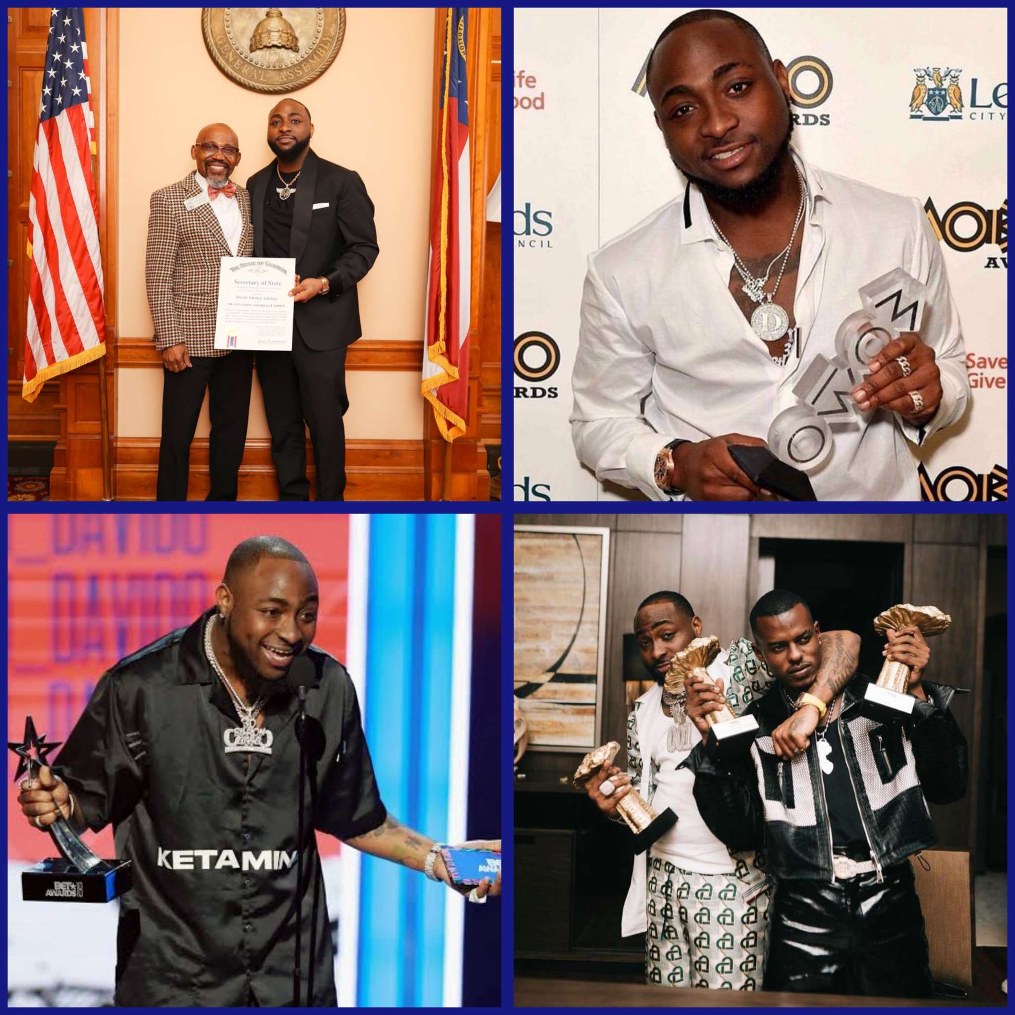 Davido's Massive Awards List: Over 100 Wins Revealed