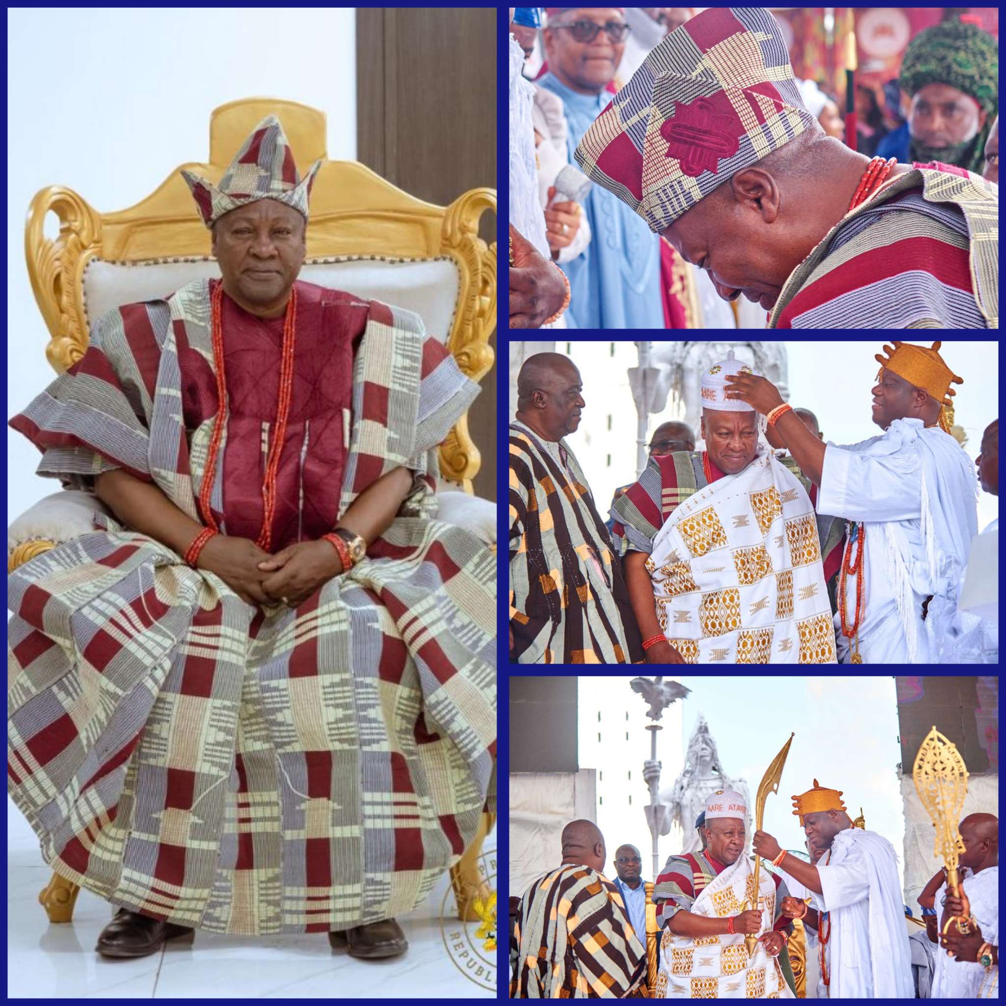 Ghana President John Mahama Honored as Yoruba Chief