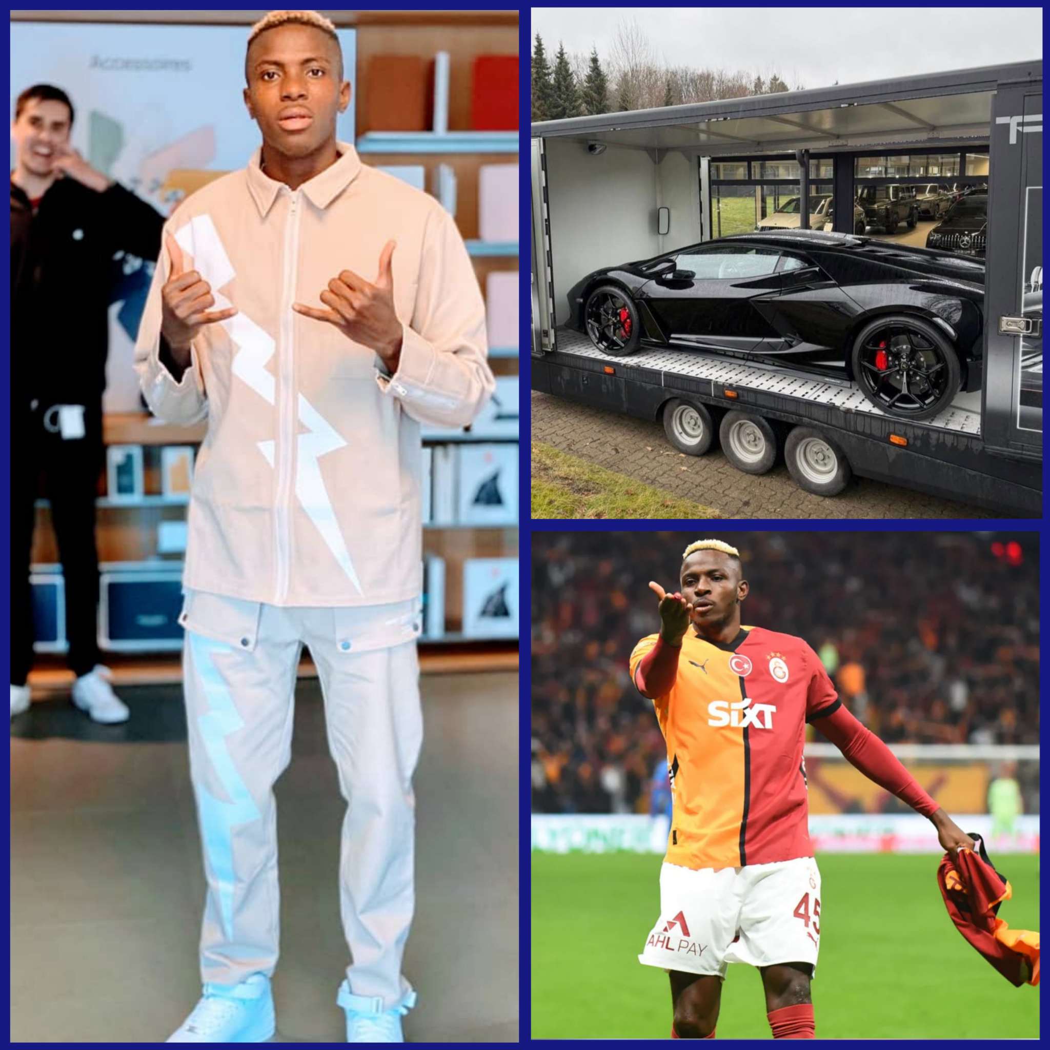 Victor Osimhen Adds ₦2 Billion Custom Lamborghini to Car Collection