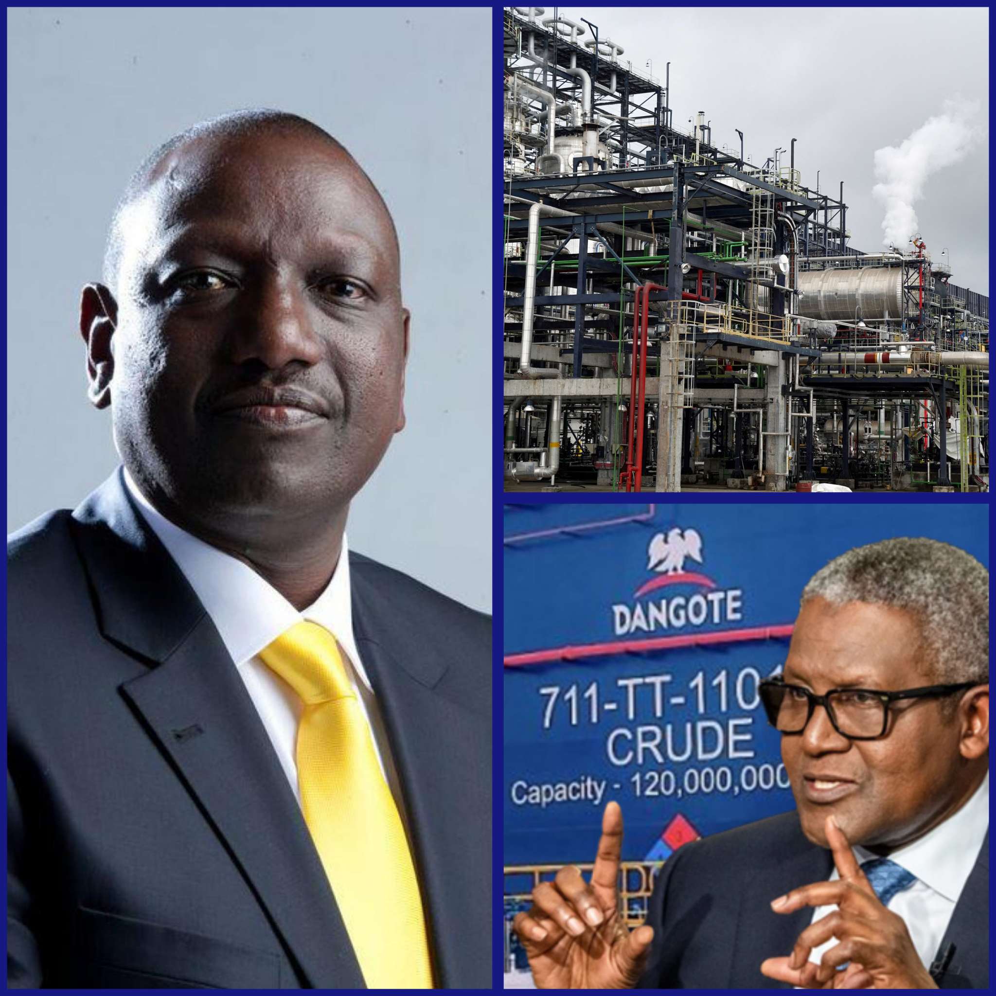 William Ruto Hails Dangote Refinery as African Solution