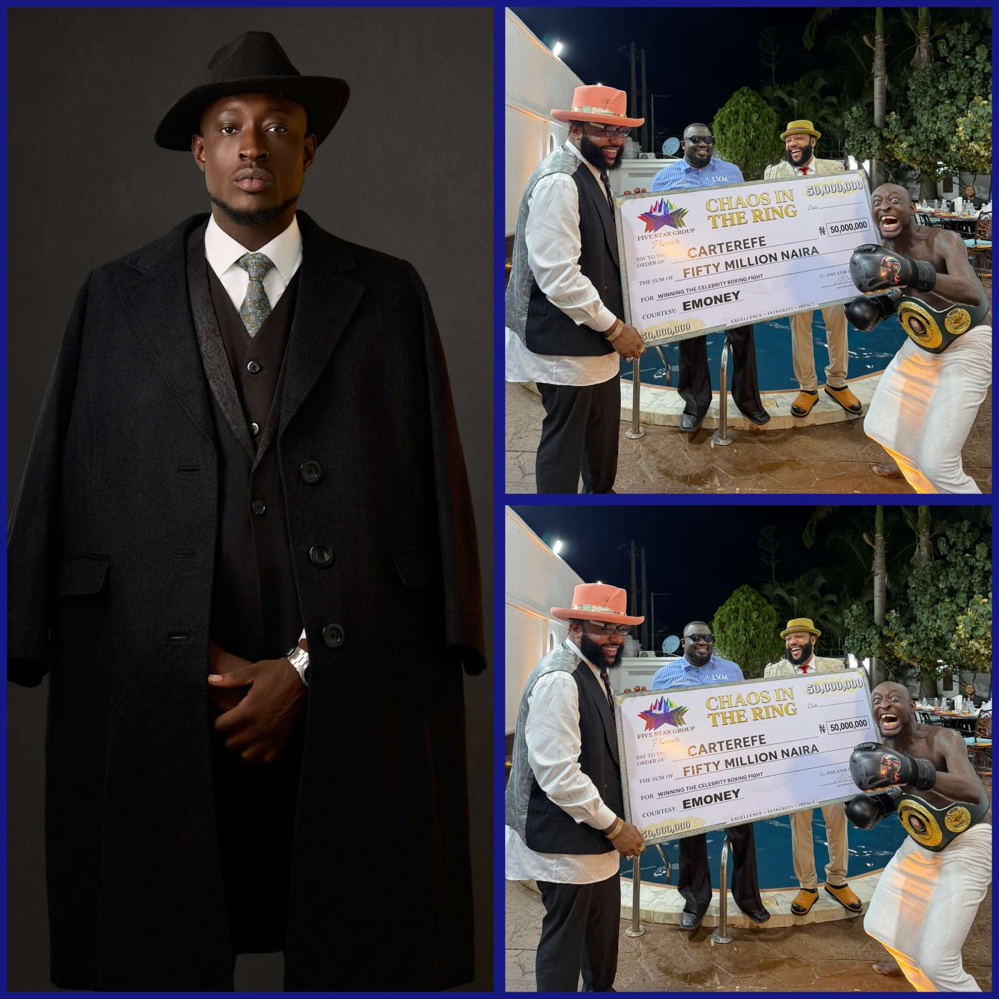 Carter Efe Receives ₦50m Prize, Ends Payment Drama
