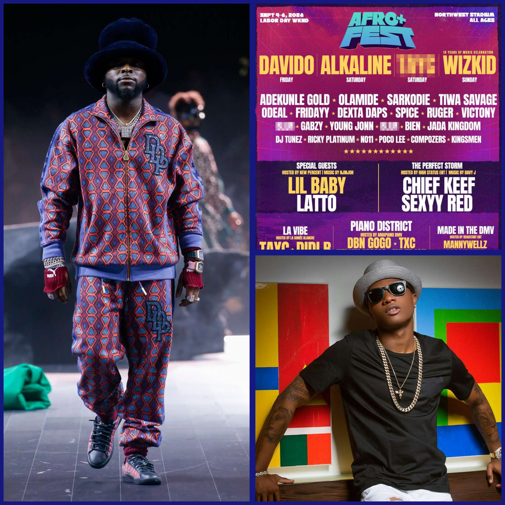 Davido, Wizkid to Headline AfroPlus Festival at Northwest Stadium