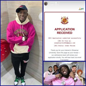 Carter Efe Submits Application for Kai Cenat’s Streamer University 2026